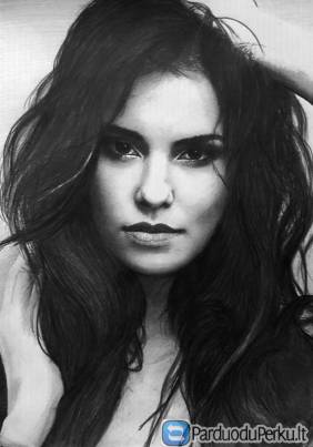 Portretų piešimas iš nuotraukų