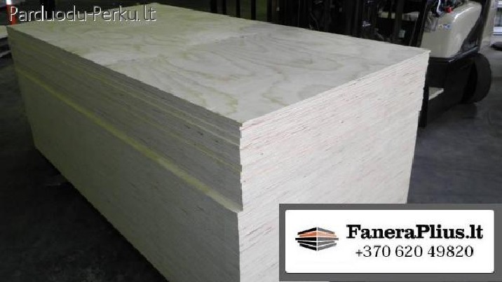 Prekyba statybine, pramonine fanera, pjaustymas Nekilnojama