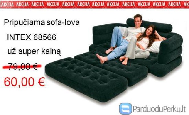 Pripučiama sofa-lova Intex 68566