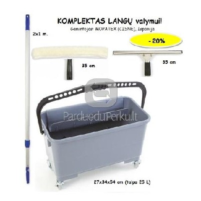 Profesionali LANGŲ valymo įranga