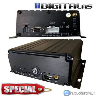 Profesionalus 4 kanalų FullHD automobilinis vaizdo registratorius