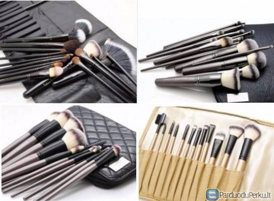 Profesionalūs makiažo šepetėliai