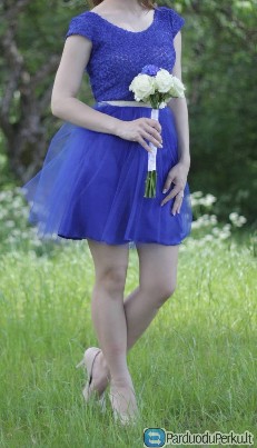 Proginė mėlyna suknelė