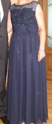 Proginė suknelė tamsiai mėlyna L dydis, ilga