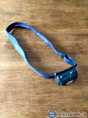 Prožektorius ant galvos (Kraunamas nuo Usb lizdo)