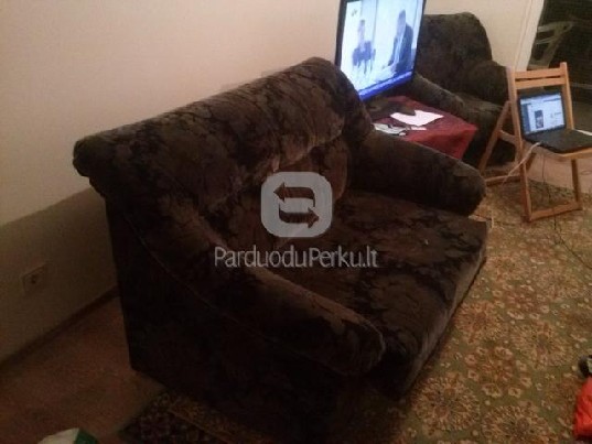 Puikios būklės 3 dalių svetainės baldai