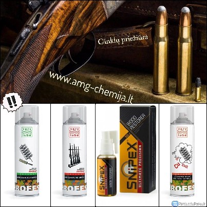 Putos šautuvų vamzdžių valymui