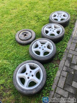 R15 4x105 lengvojo lydinio ratlankiai su atsarginiu ratu