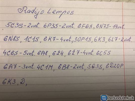 Radijo lempos.