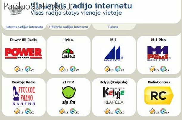 Radijo stotys internete