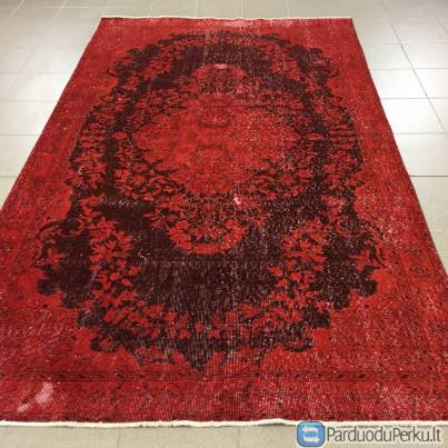 Rankų darbo vilnonis vintage kilimas 161x263 cm