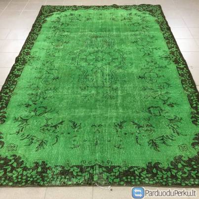 Rankų darbo vilnos vintage kilimas 191x300 cm