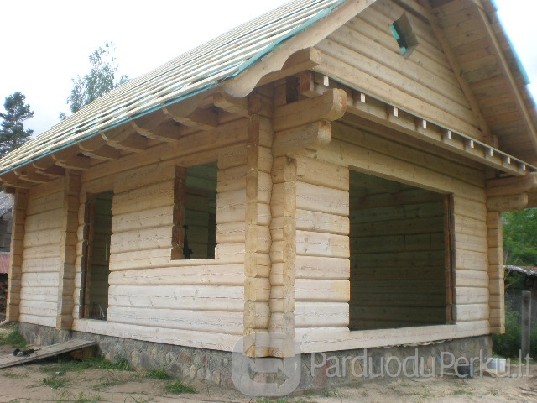 Rąstinių namų ,pastatų statyba - Rąstiniai namai - Statome r