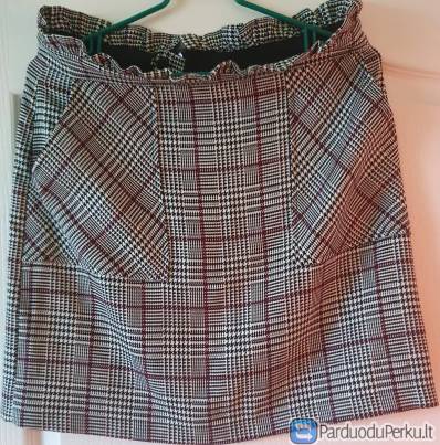 Naujas raštuotas sijonukas su kišenėmis Redherring