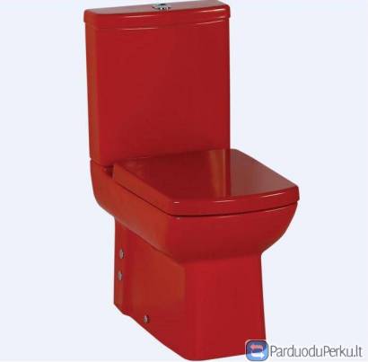 Raudonas klozetas Lara