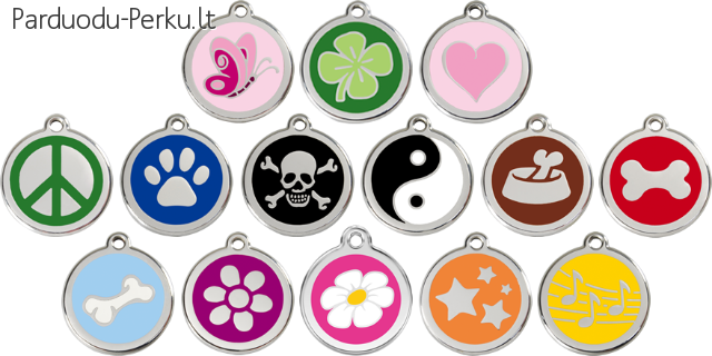 Red Dingo ID pakabukai su gyluminiu graviravimu