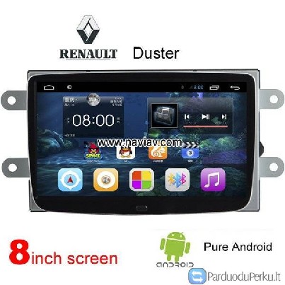 Renault Duster multimedijo radija Android WiFi GPS