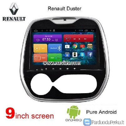 Renault Duster radijas Android wifi navi gps Mirro