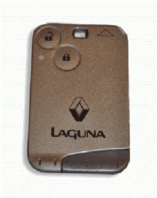 Renault Laguna užvedimo kortelė