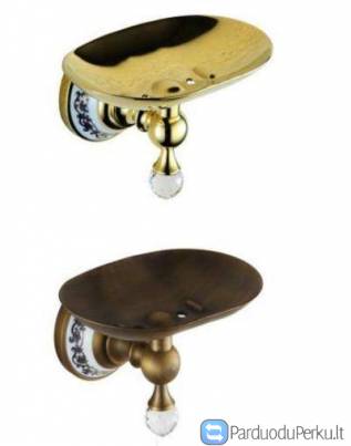 Retro, klasikinė, bronzinė muilinė