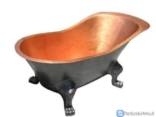 Retro, klasikinė, varinė vonia