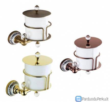 Retro, klasikinis, bronzinis tualetinio popieriaus laikiklis