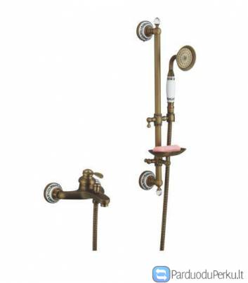 Retro, klasikinis, bronzinis vonios maišytuvas