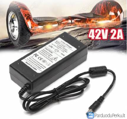 Riedžių, elektrinių dviračių, el. paspirtukų ir kitų prietaisų įkroviklis (pakrovėjas).