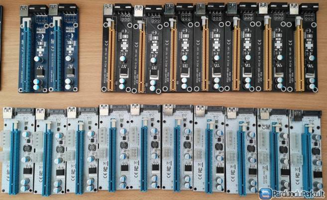 Riser Card PCI-E, PCE-E Mining Rigams
