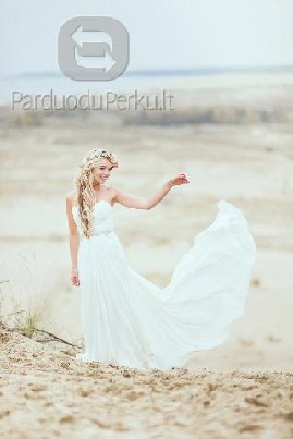 Romantiška vestuvinė suknelė