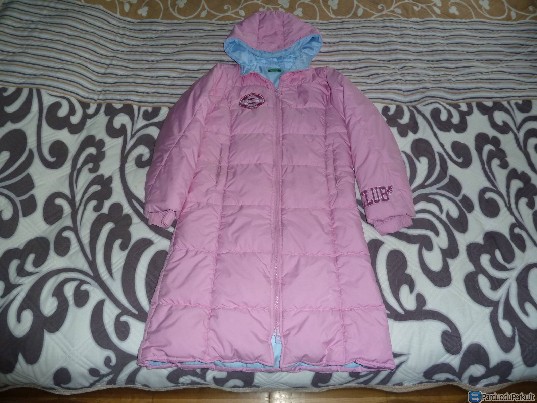 Rožinė striukė mergaitei