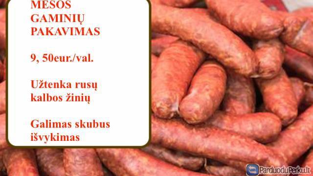 RUKYTU MESOS GAMINIU  PAKAVIMAS
