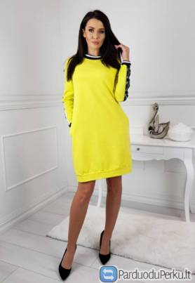 Ryški, trikotažinė, sportinio stiliaus suknelė