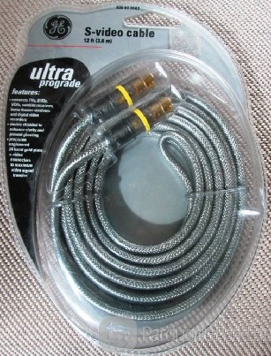 S-video 3.6 metro kabelis 24 karatų paauksuotas