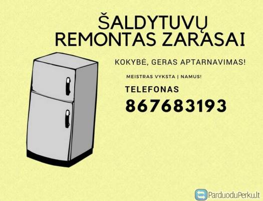 saldytuvu remontas zarasai