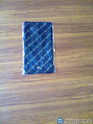 Šalikas mėlynos spalvos su juostelėmis