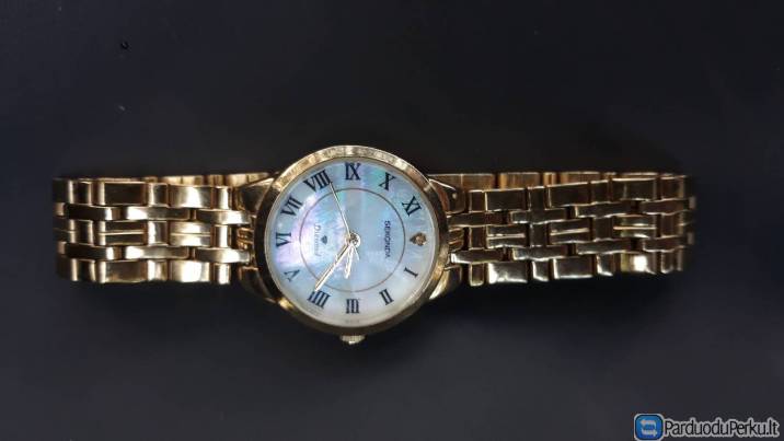 Sekonda 4311 Ladies Gold Plated Diamond Set Mother of Pearl Dial Watch