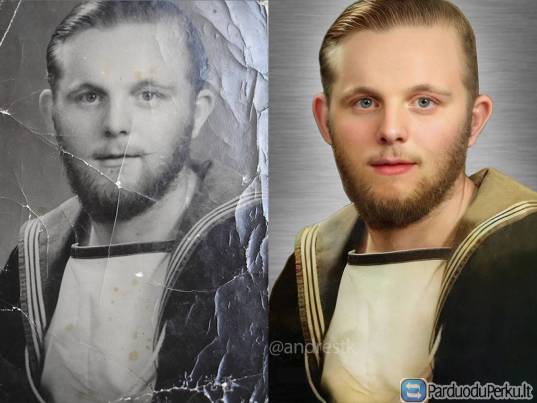 Senų nuotraukų atkūrimas Senos nuotraukos