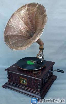 Senas veikiantis prisukamas Gramofonas + STALIUKAS