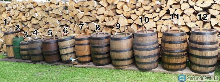 Senovinės Geros Ąžuolinės Bačkos Statinės,kibirai,kubilas