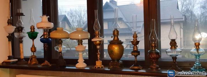 Senovinės veikiančios vertingos Žibalinės Lempos