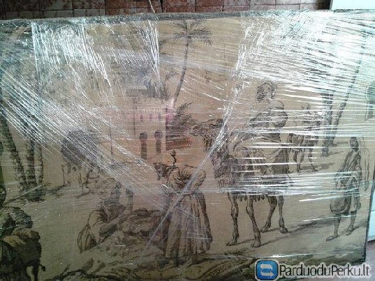 Senovinis bufetas,paveikslas,siuvimo mašina "Singer"