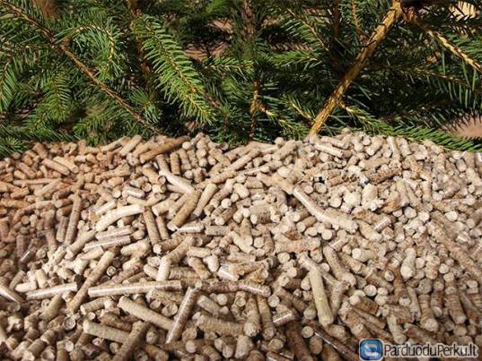 Sertifikuotos medžio granulės