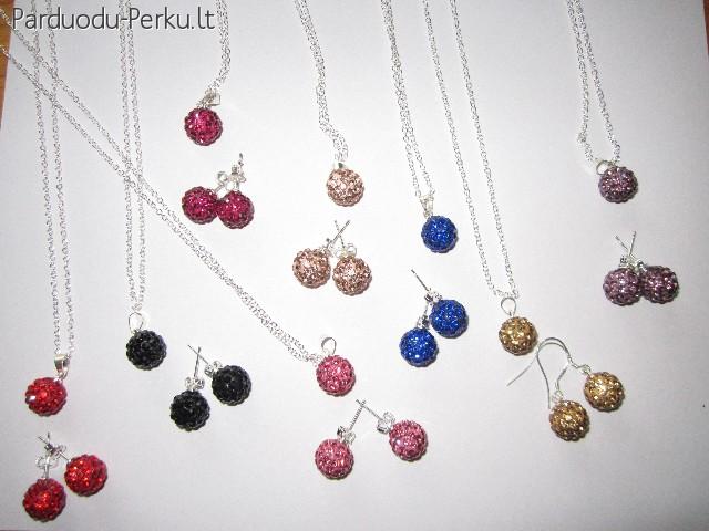 Sidabrinis Shamballa komplektukas tik 15 lt +dezute dovanu