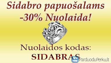 Sidabro papuošalai internetinėje parduotuvėje