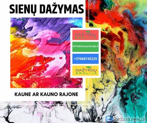 Sienų dažymas Kaune ir Kauno rajone