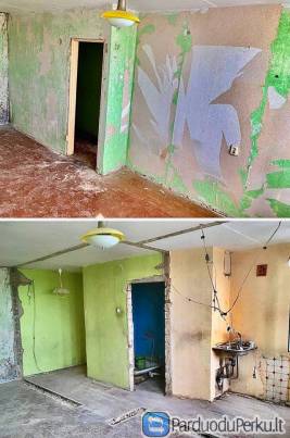 Sienų griovimas ir kiti griovimo darbai Klaipėdoje