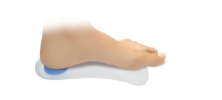 Silikoniniai ¾ pėdos ilgio avalynės įdėklai.