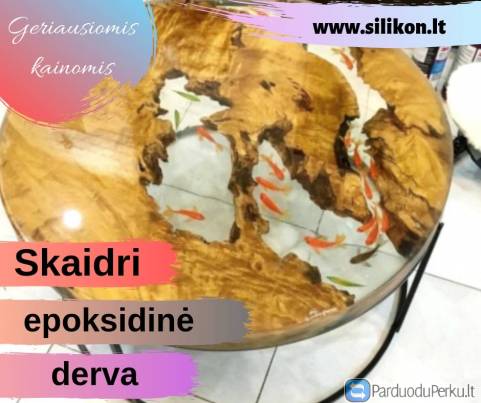 Skaidri epoksidinė derva, skaidrus epoksidas