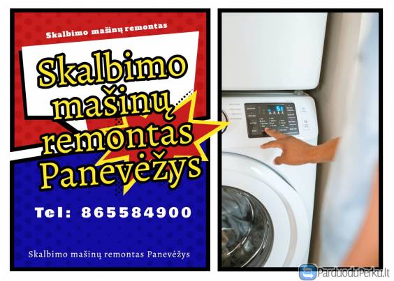 Skalbimo mašinų remontas Panevėžys